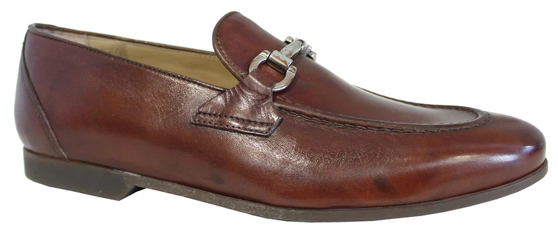 |ACS MOCASSINO UOMO MORSETTO PELLE CUOIO|