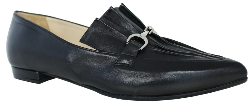 |MOCASSINO DONNA PELLE NERO|