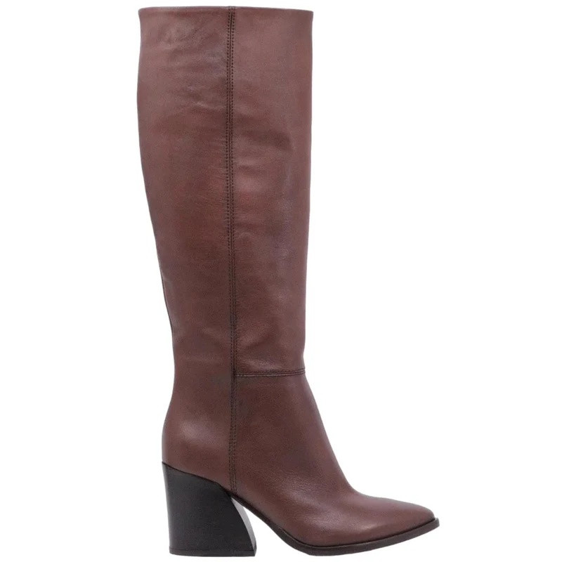 Stivale donna Curiositè 1634 in pelle in colore marrone