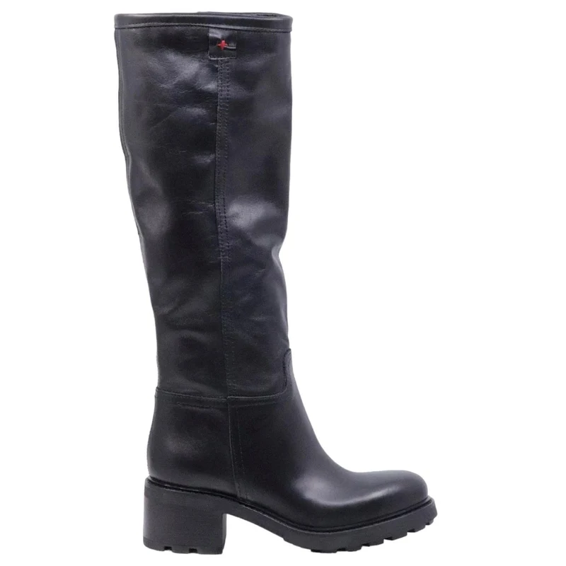 Stivale da donna Gio+ AFRA04 in pelle di colore nero