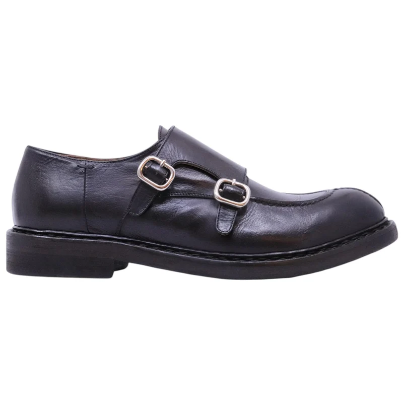 Crispiniano 6092 scarpa uomo doppia fibbia