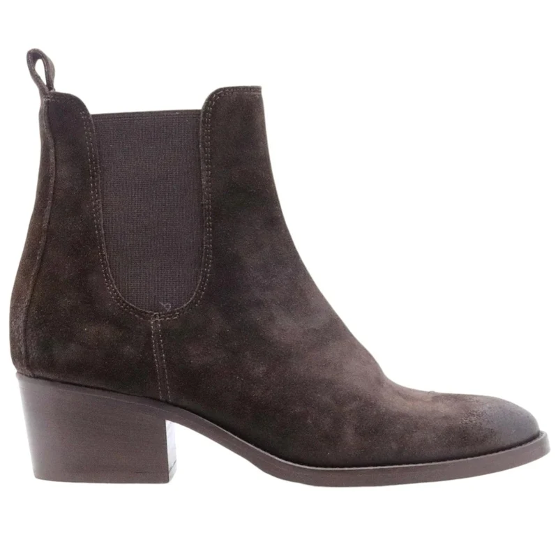 Stivaletto donna Curiositè 2372 in camoscio marrone