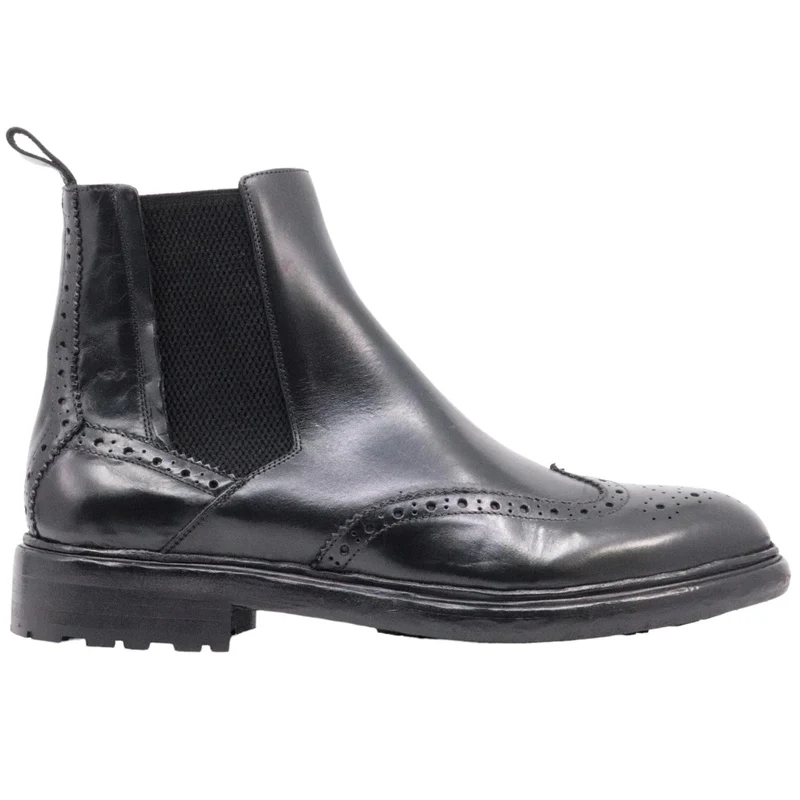 Chelsea Boot da uomo Crispiniano 483 in pelle nera