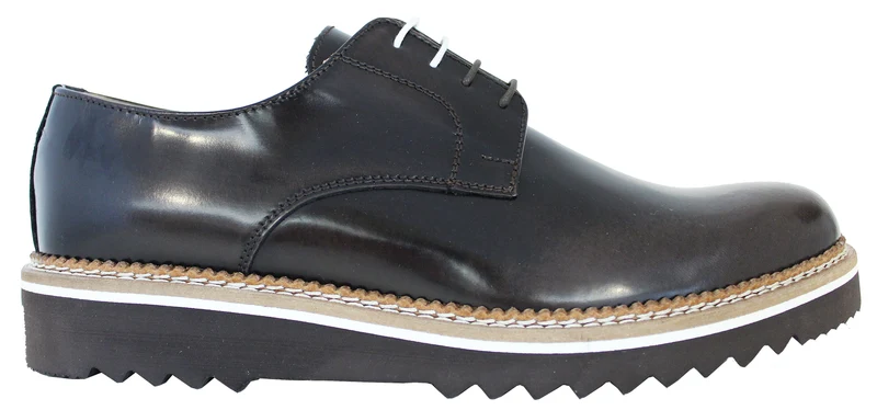 |DERBY UOMO ABRASIVATO MARRONE|
