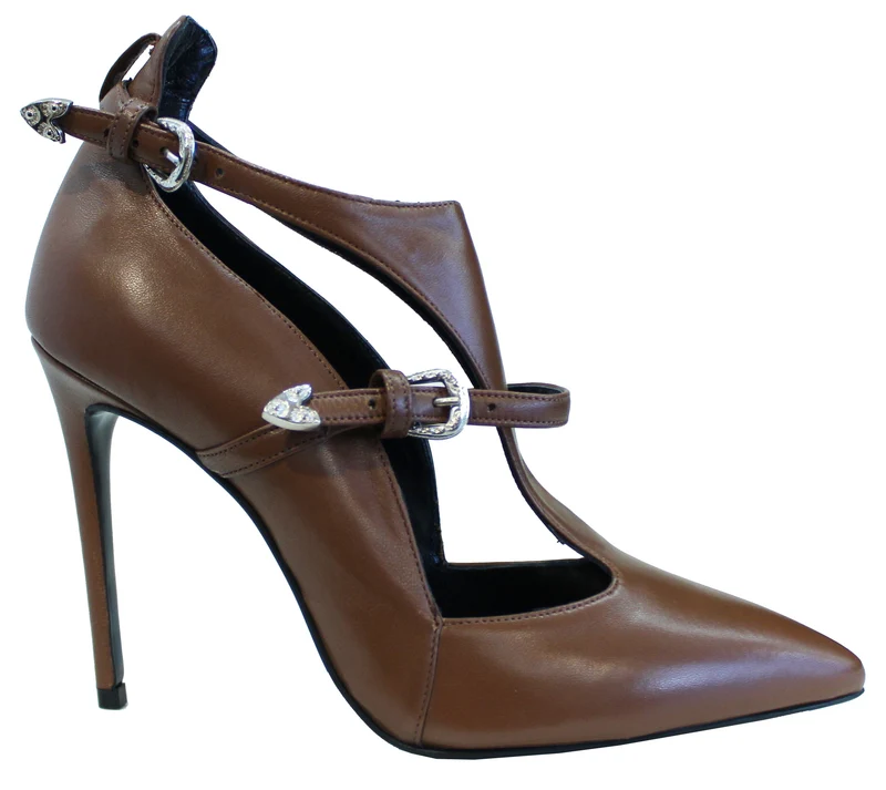 |DECOLTE' DONNA PELLE CUOIO|