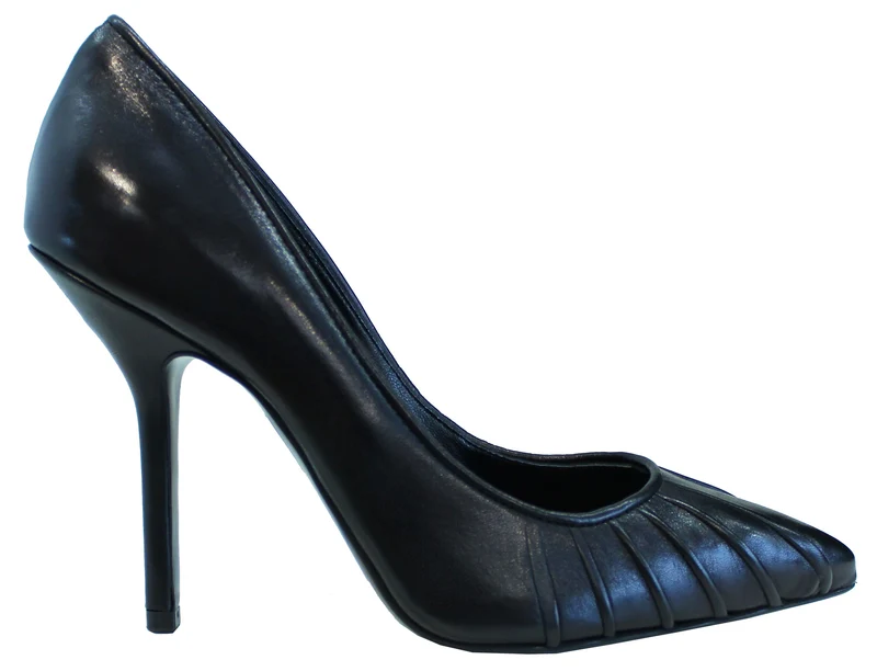|DECOLTE' DONNA PELLE NERO|