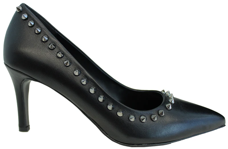 |DECOLTE' DONNA PELLE NERO|