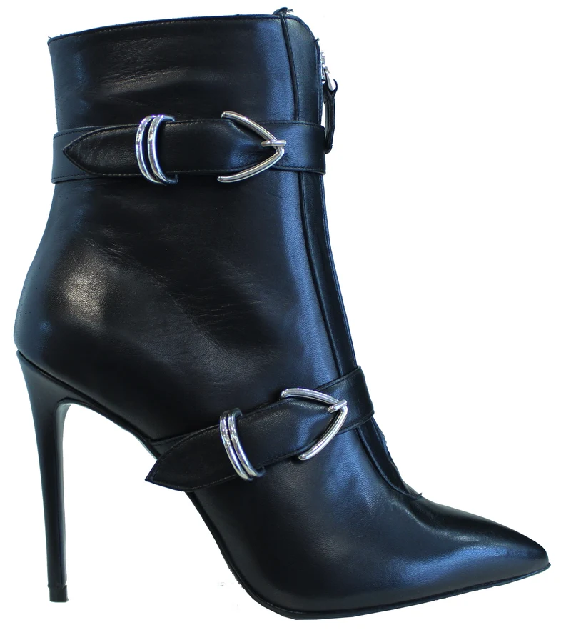 |TRONCHETTO DONNA PELLE NERO|