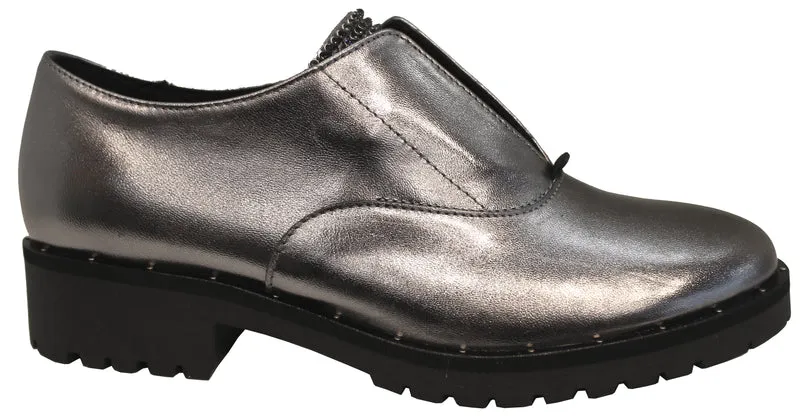 |OXFORD DONNA PELLE ARGENTO|