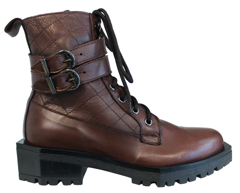 |ANFIBIO DONNA PELLE MARRONE|