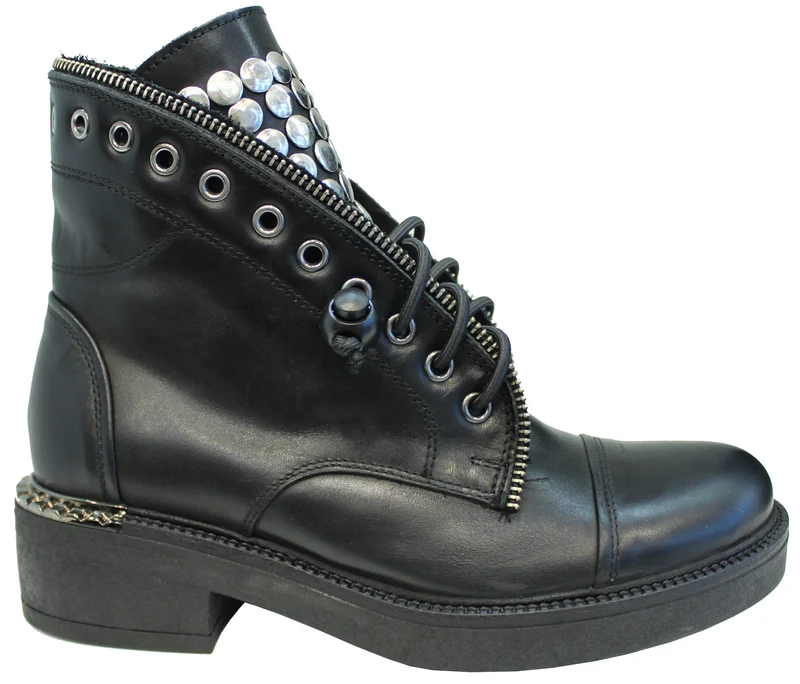 |ANFIBIO DONNA PELLE NERO|