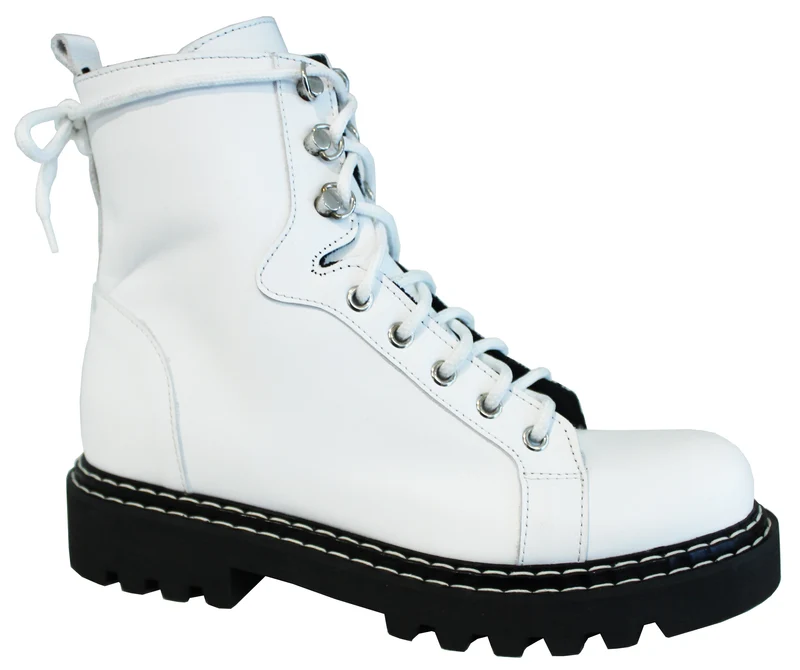 |ANFIBIO DONNA PELLE BIANCO|