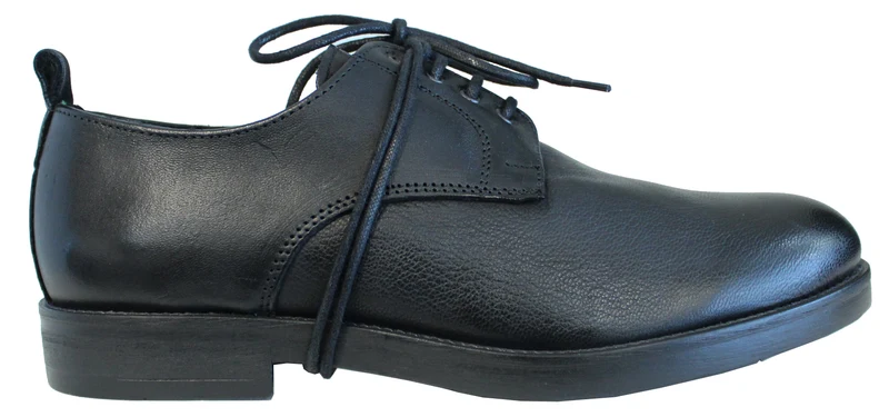|DERBY UOMO PELLE NERO|