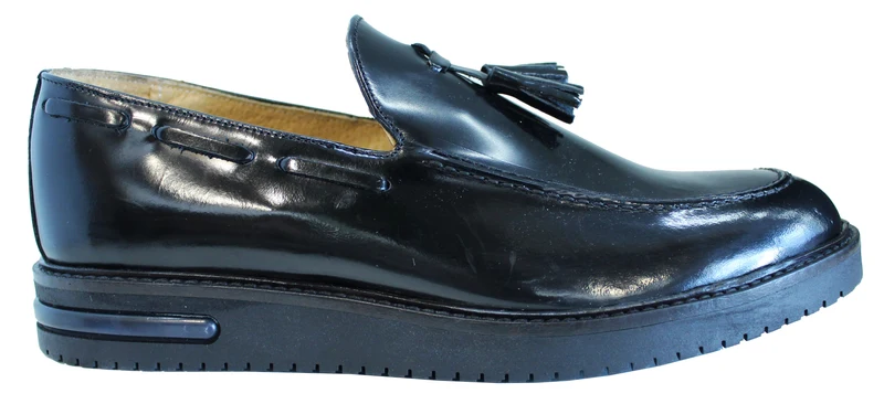 |MOCASSINO UOMO ABRASIVATO NERO|