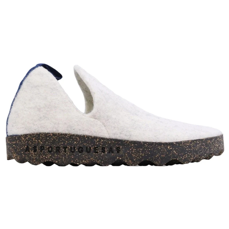 Scarpa Asportuguesas in lana naturale bianca