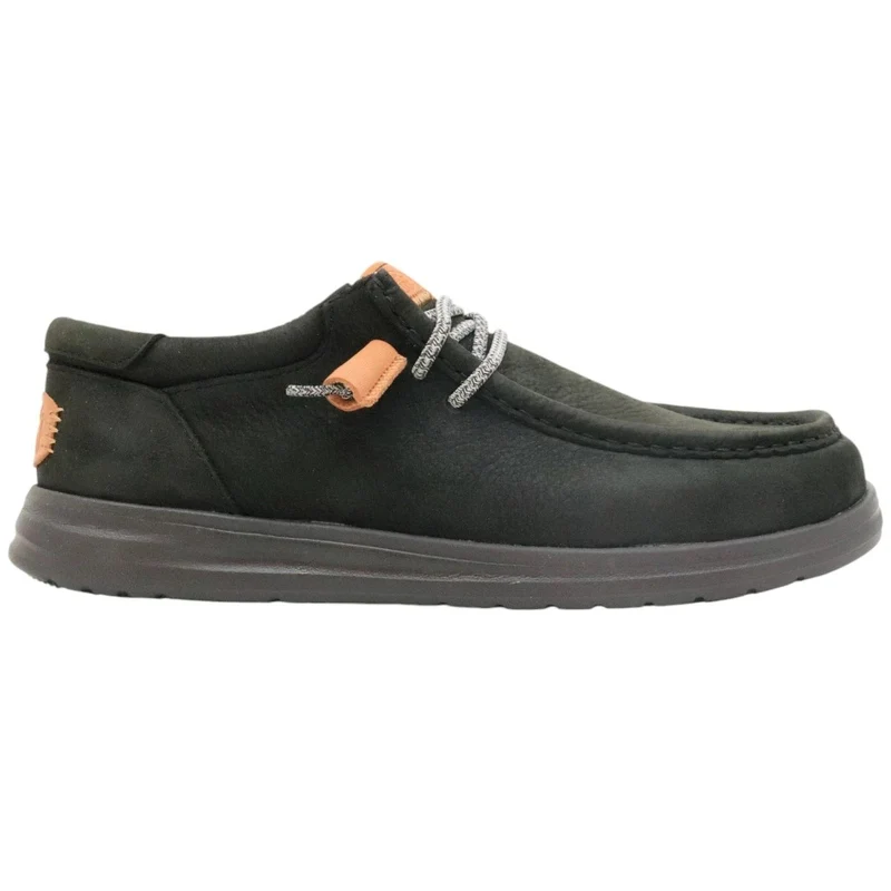 Hey Dude Wally Grip Craft sneaker uomo in pelle nero