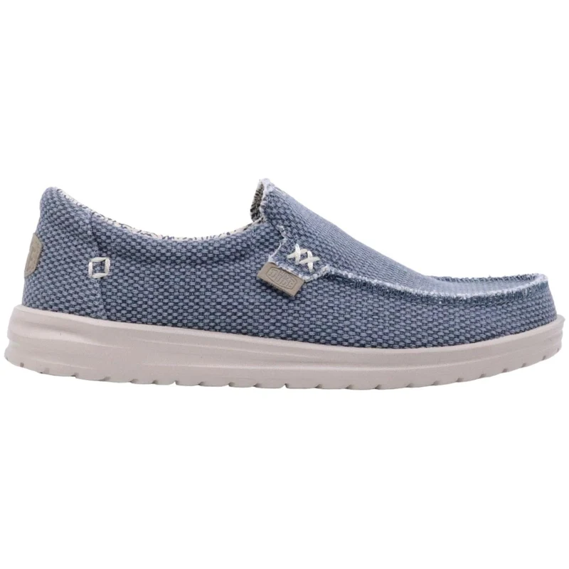 Hey Dude Mikka Braided sneaker slip on uomo in blu