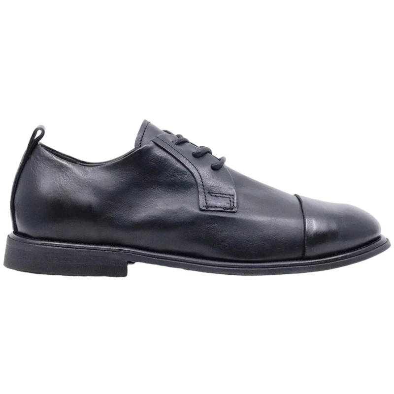 AS98 Antol U97105 scarpa allacciata uomo in pelle nera
