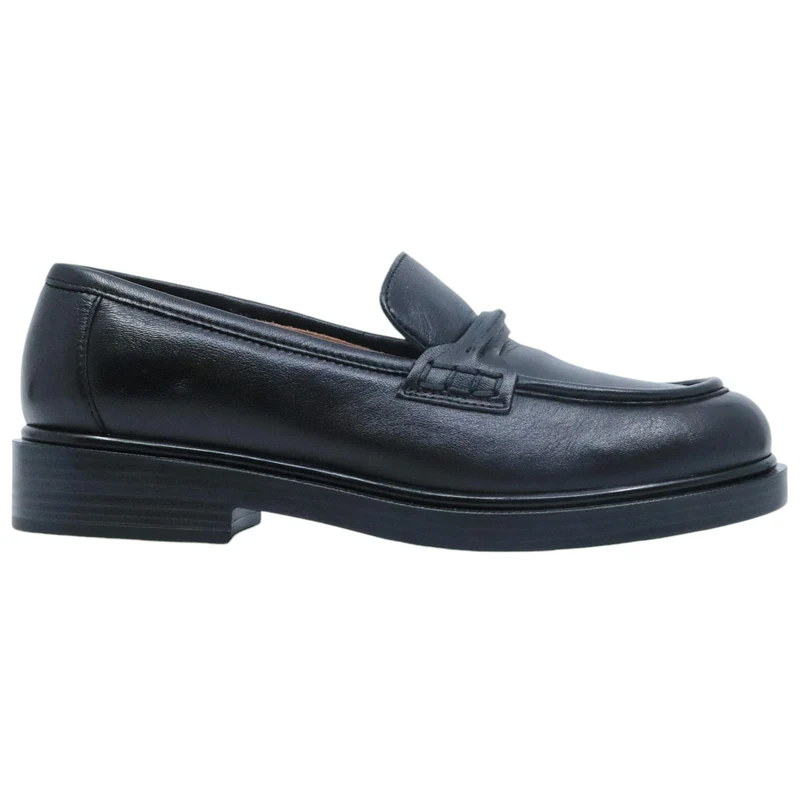 Mocassino donna Triver Flight 709-22 in pelle nera