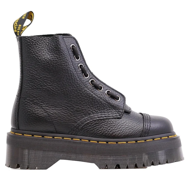 Dr. Martens Sinclair 22564001 anfibio donna pelle nera Milled Nappa