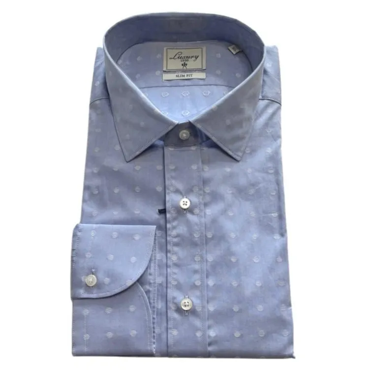 Camicia con taschino e motivo a pois