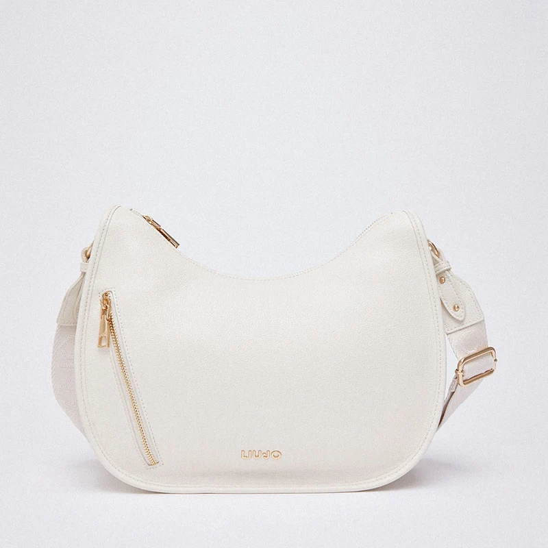 Hobo Bag Media Donna LIU JO Better stampa Bottalata color Crema