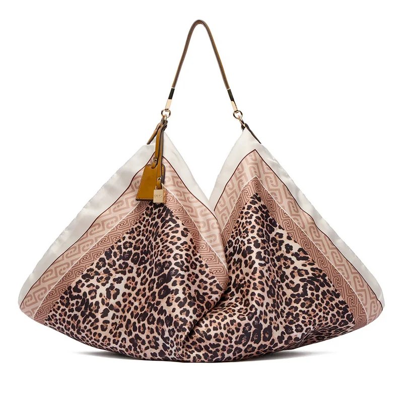 Borsa Foulard Donna LIU JO in Raso Stampa Animalier