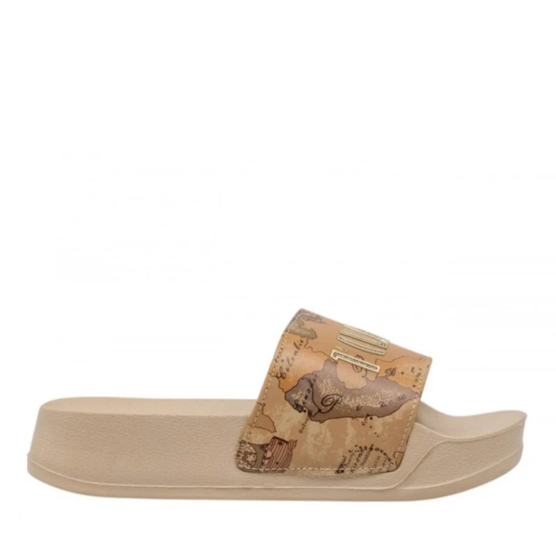 Ciabatte Platform 1A Classe Alviero Martini in Gomma Geo Beige 2505