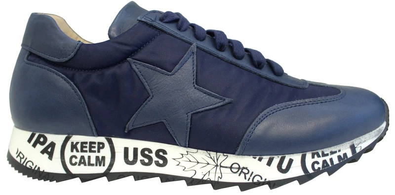 |SNEAKER UOMO PELLE BLU|