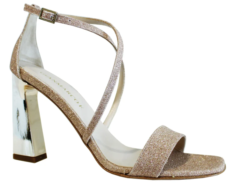|SANDALO GLITTER SALMONE|