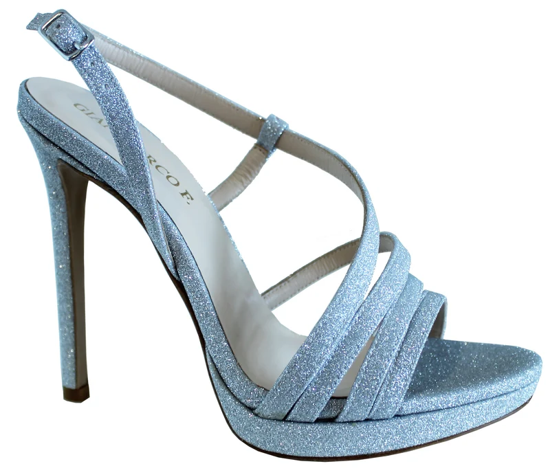 |SANDALI GLITTER ARGENTO|