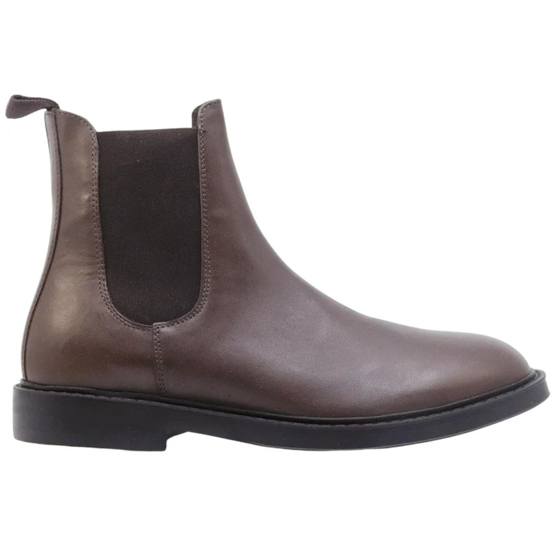 Antica Cuoieria stivaletto Chelsea Boot 22939 uomo in pelle marrone