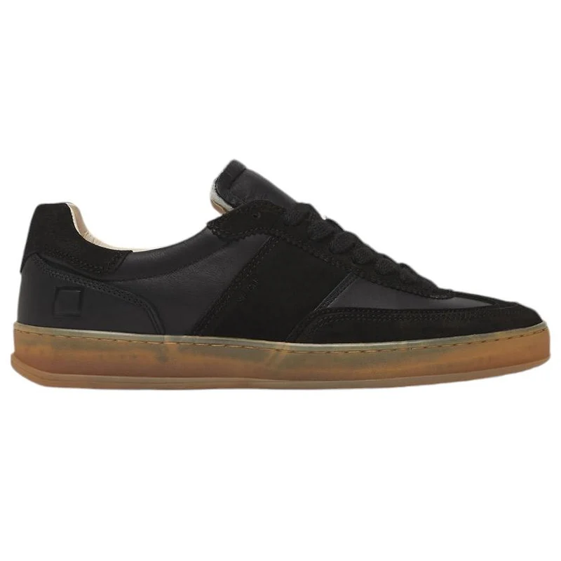DATE Sporty Calf Black SL CA BK sneaker uomo in pelle nera