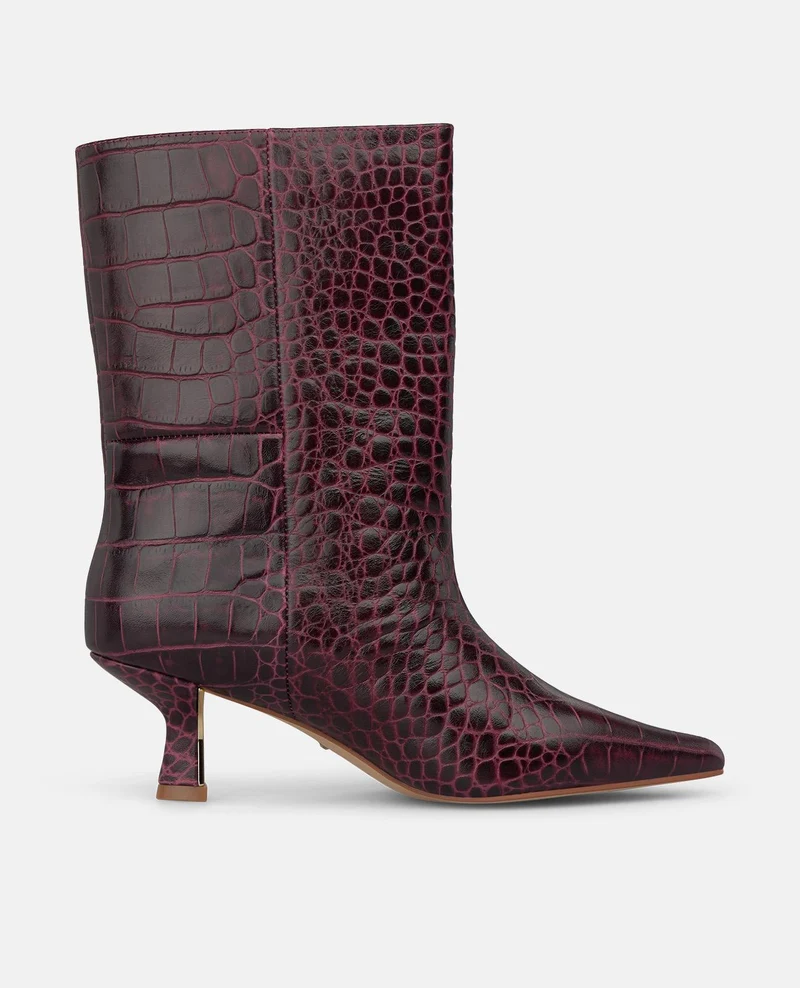 BOTÍN DE PIEL ANIMAL PRINT
