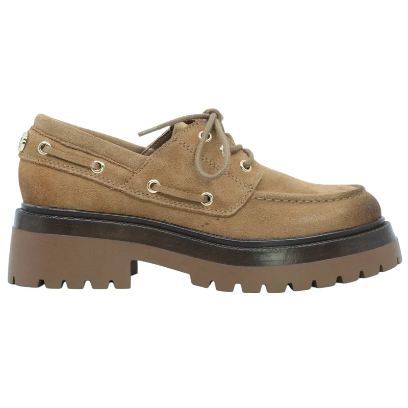 Steve Madden Detroit Taupe Suede mocassino donna in camoscio taupe