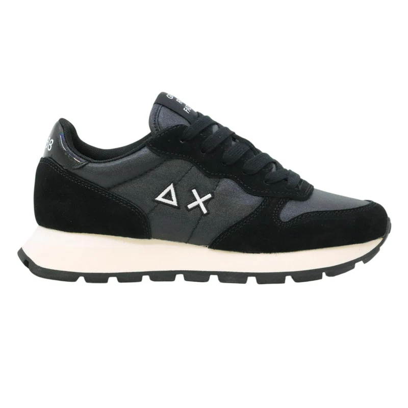 SUN68 Ally Bright Z45203 sneaker donna in nylon e suede nero