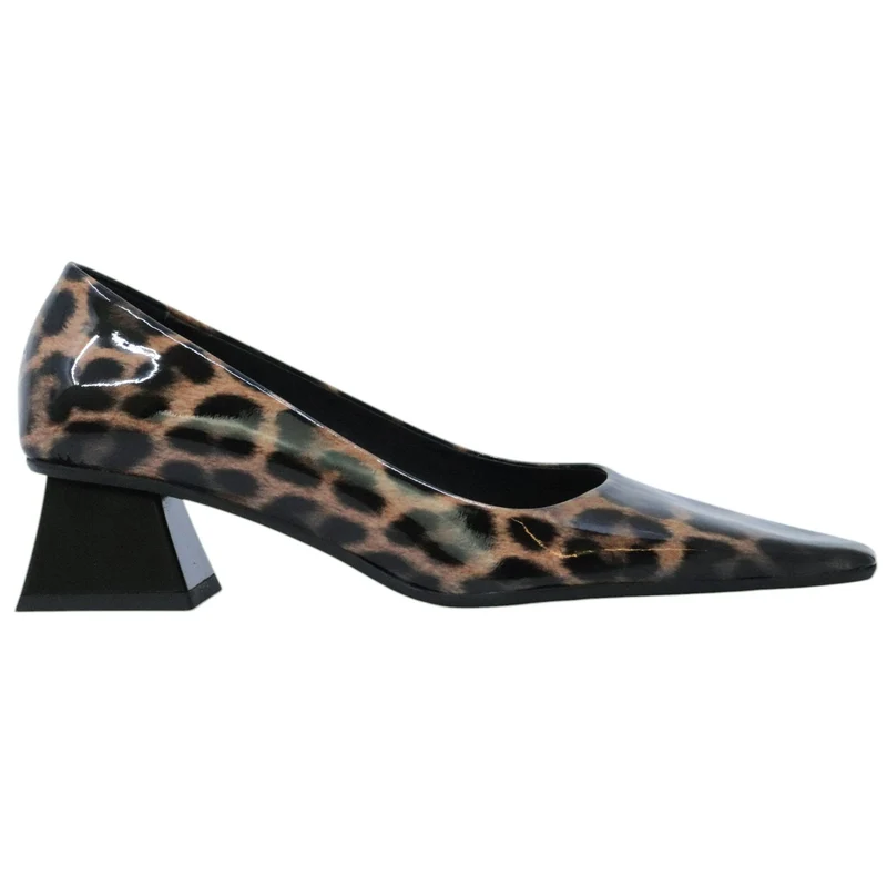 Ras 8279 decolleté donna in pelle stampa maculata