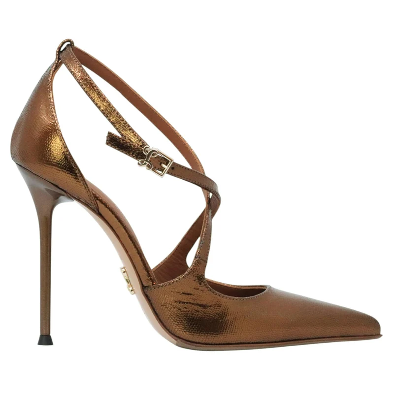 Sergio Levantesi Liza56 décolleté donna in pelle bronzo