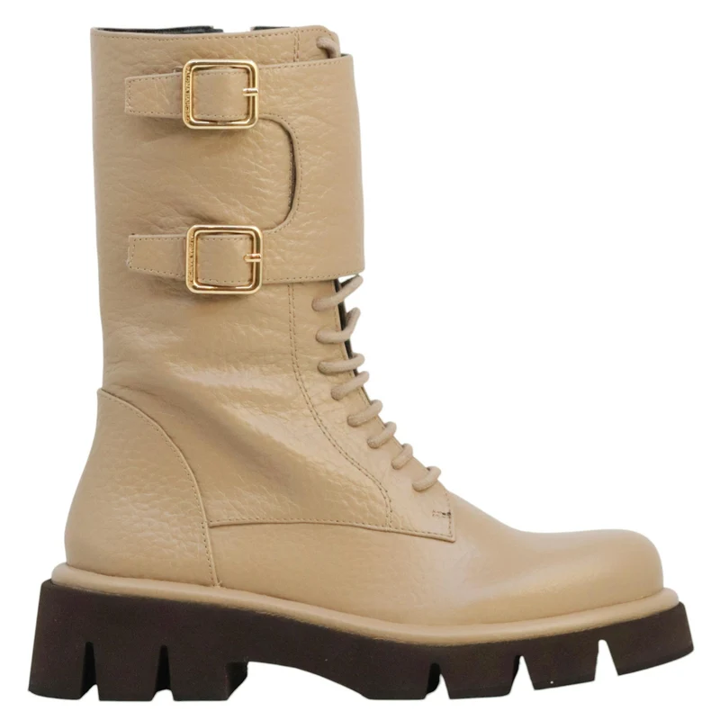 Paloma Barceló Comba stivaletto donna in nappa taupe