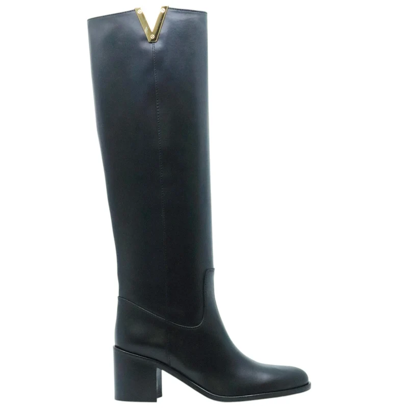 Stivale Via Roma 15 4041 in pelle nera