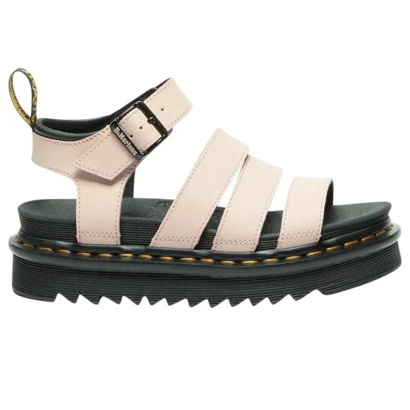 Dr Martens Blaire Athena sandalo donna in pelle rosa.