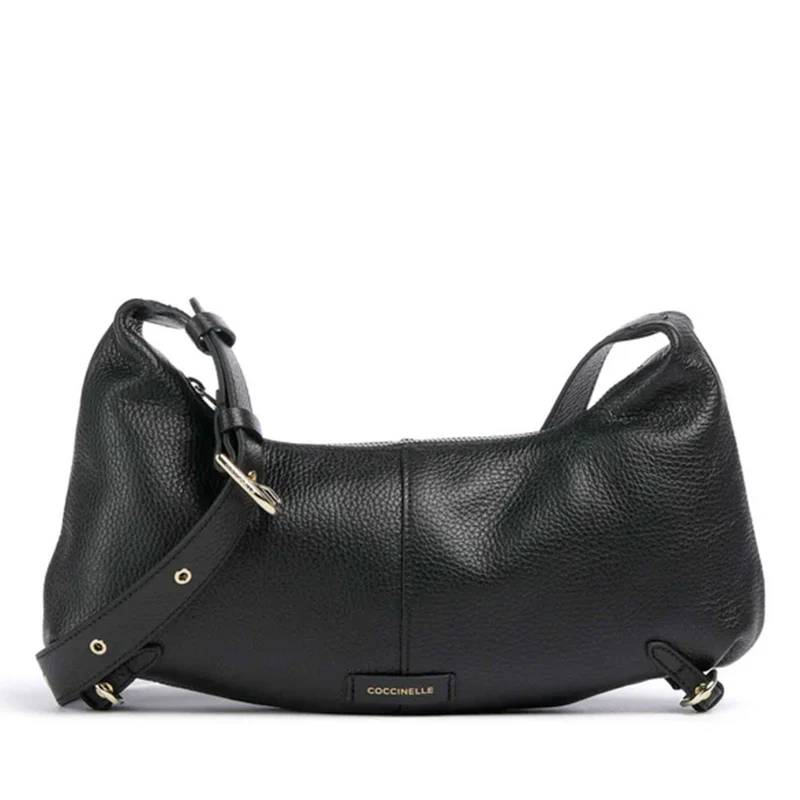 Borsa Donna a Tracolla COCCINELLE in Pelle linea Abigail Colore Nero