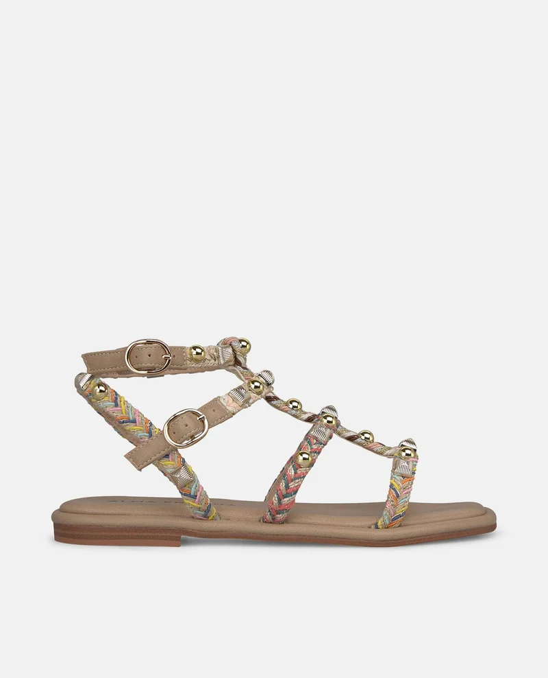 SANDALIA PLANA ESTILO GRIEGO