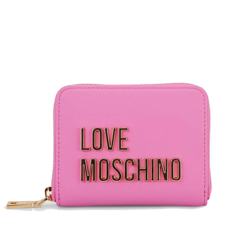 Portafoglio Donna Piccolo Zip Around LOVE MOSCHINO linea Bold Love Fuxia