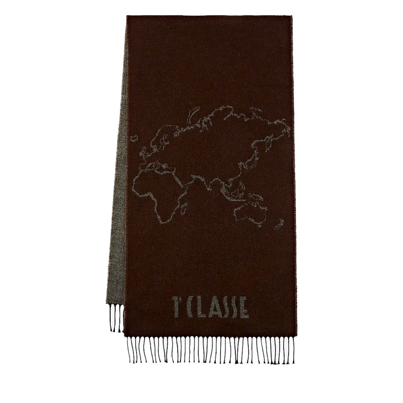 Sciarpa 40 x 170 cm 1A Classe Alviero Martini linea Geo Filetto Cacao S606