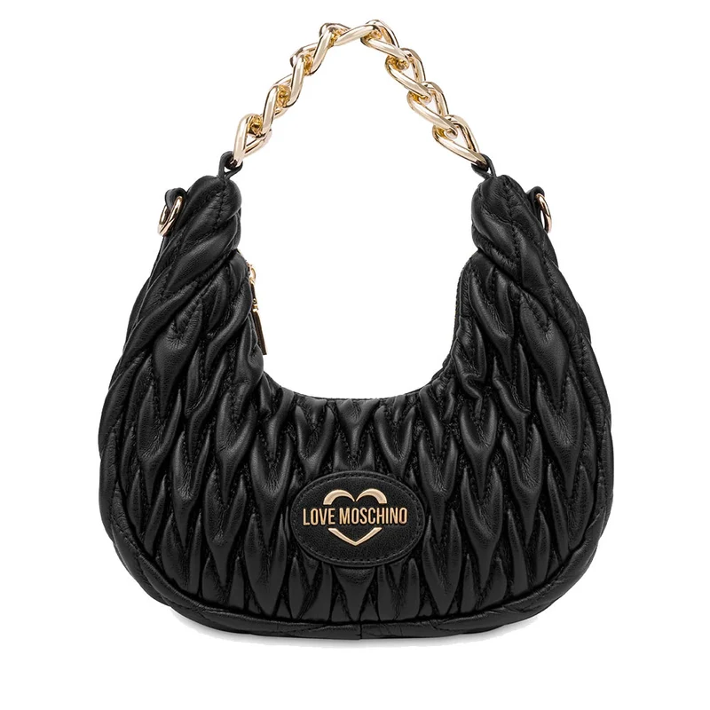 Hobo Bag Donna LOVE MOSCHINO Trapuntata Nera