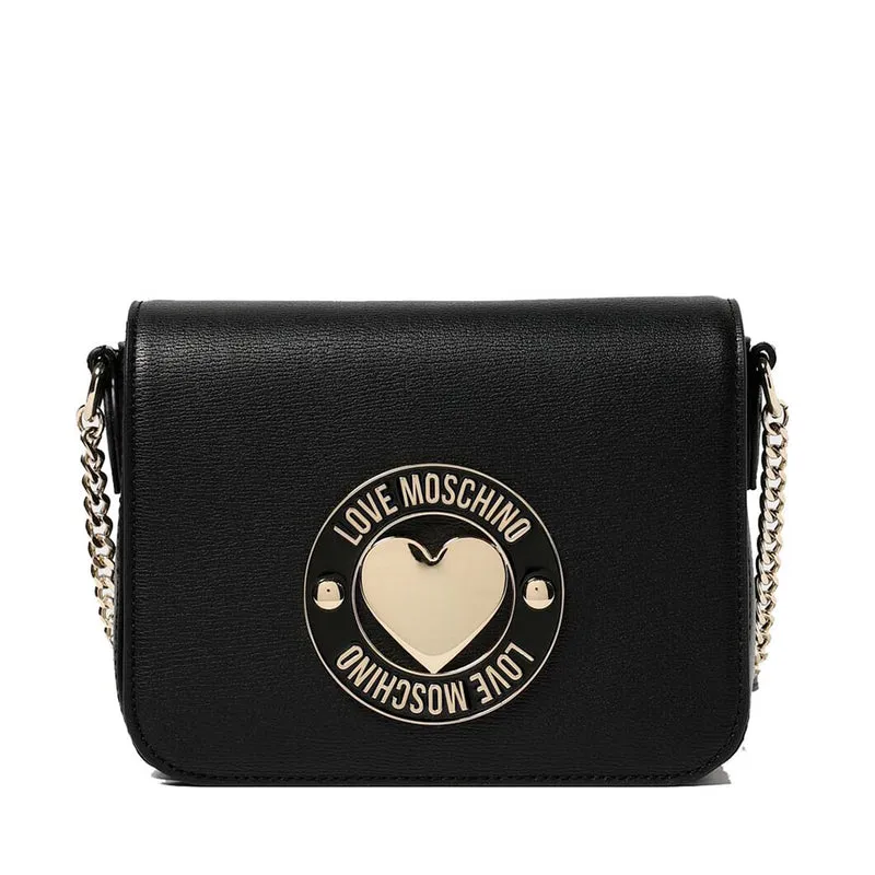 Borsa Donna a Tracolla LOVE MOSCHINO linea Cupid Nera con Logo