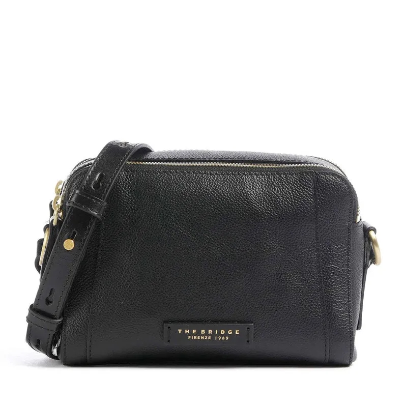Borsa Donna a Tracolla THE BRIDGE linea Ines in Pelle Nera