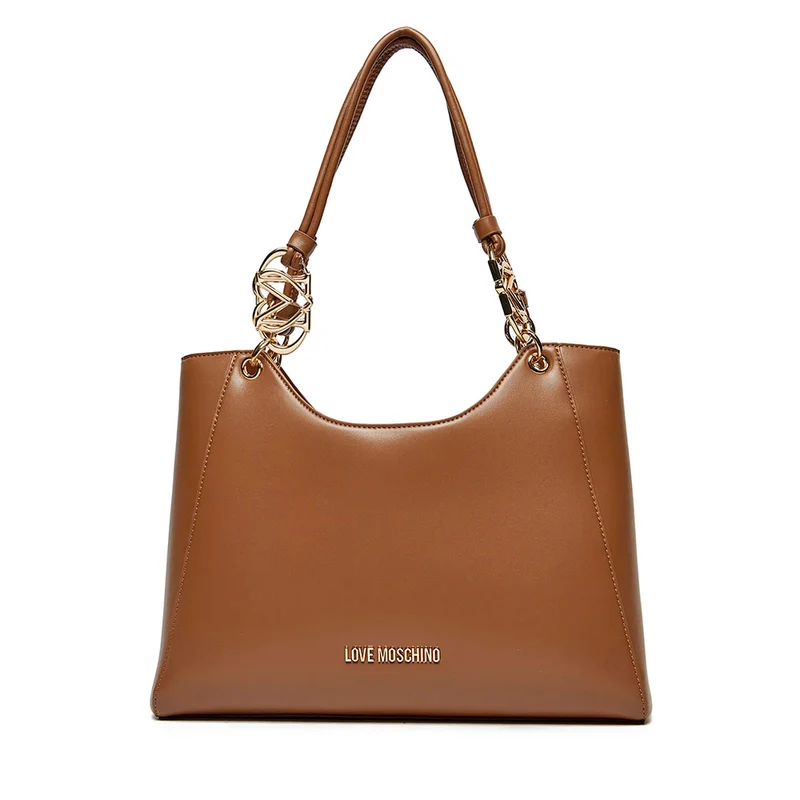 Shopping Bag LOVE MOSCHINO linea Jewel color Cammello