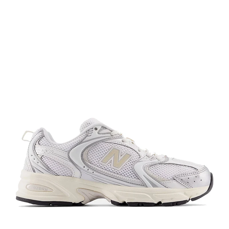 Sneakers Running NEW BALANCE 530 in Tessuto Sintetico e Mesh colore Silver Metallic e Linen
